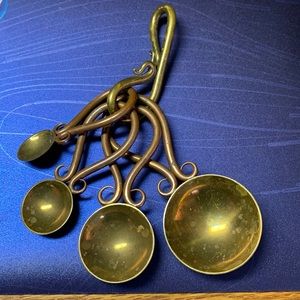 Joe spoon Copper 1992 Brass Hand Wrought Measuring Spoon